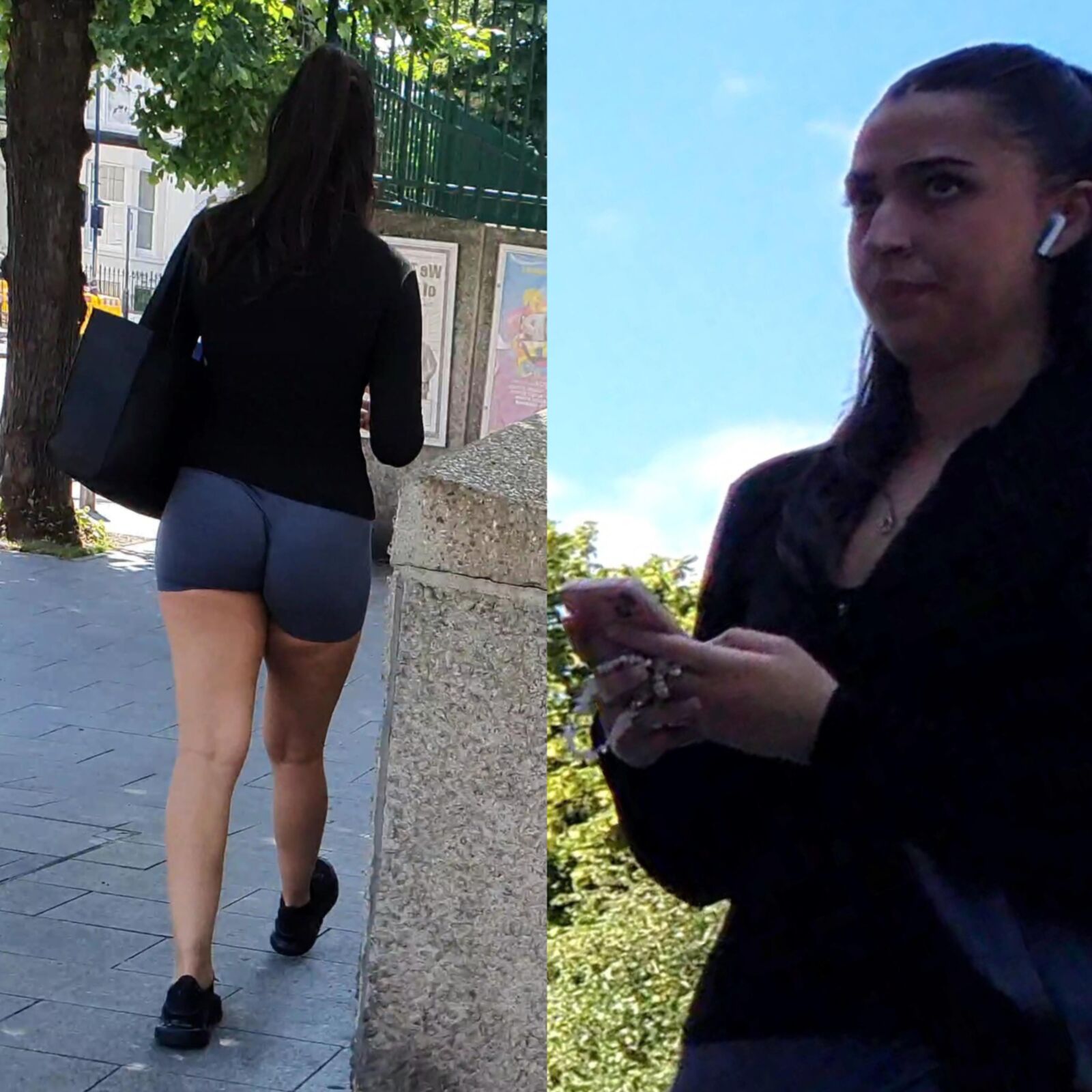 [Candid] Gym Desi mostra pernas e bunda