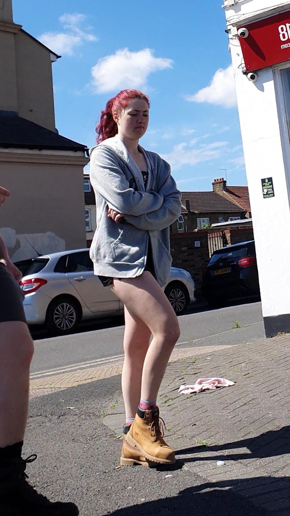 [Ehrlich] gebrochen von schönen Beinen Redhead Skank
