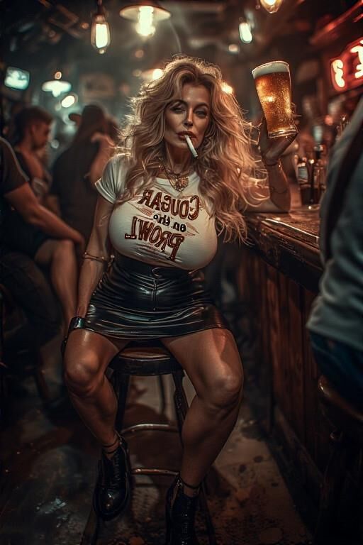 Smoking Cougar on the Prowl