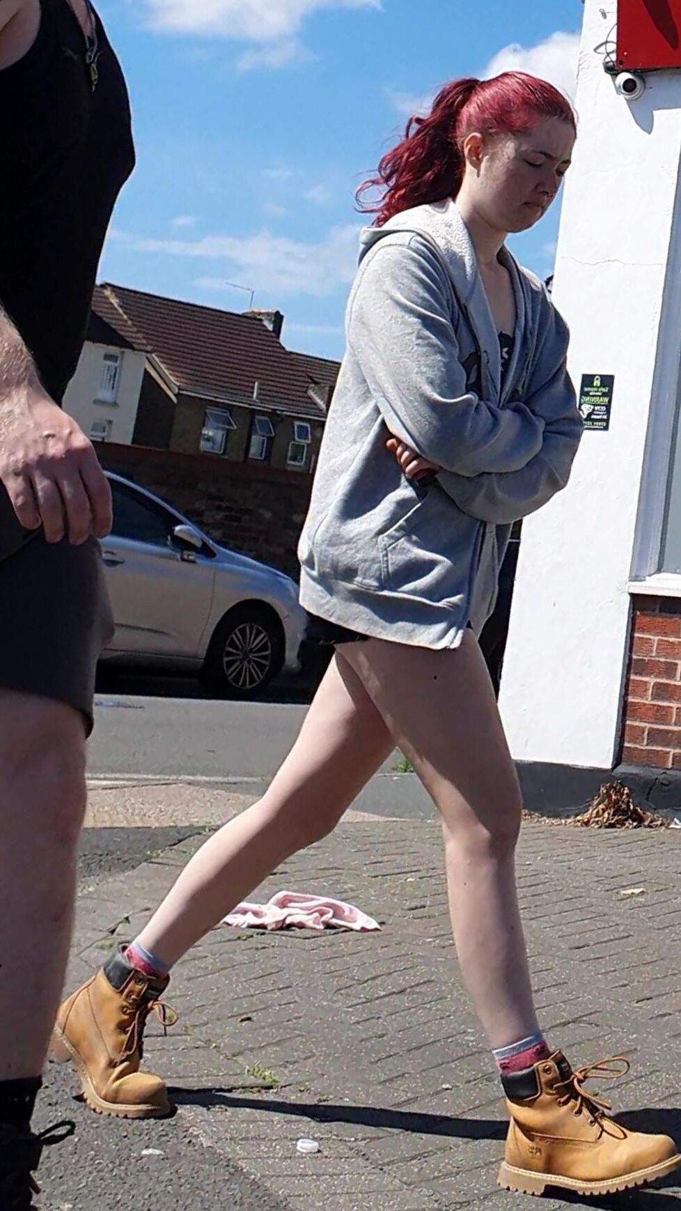 [Ehrlich] gebrochen von schönen Beinen Redhead Skank