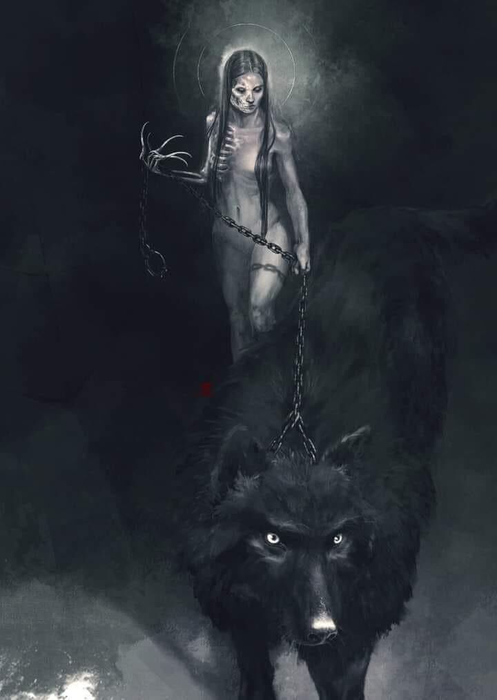 Diosa de HeLa de la mitología nórdica/ germánica