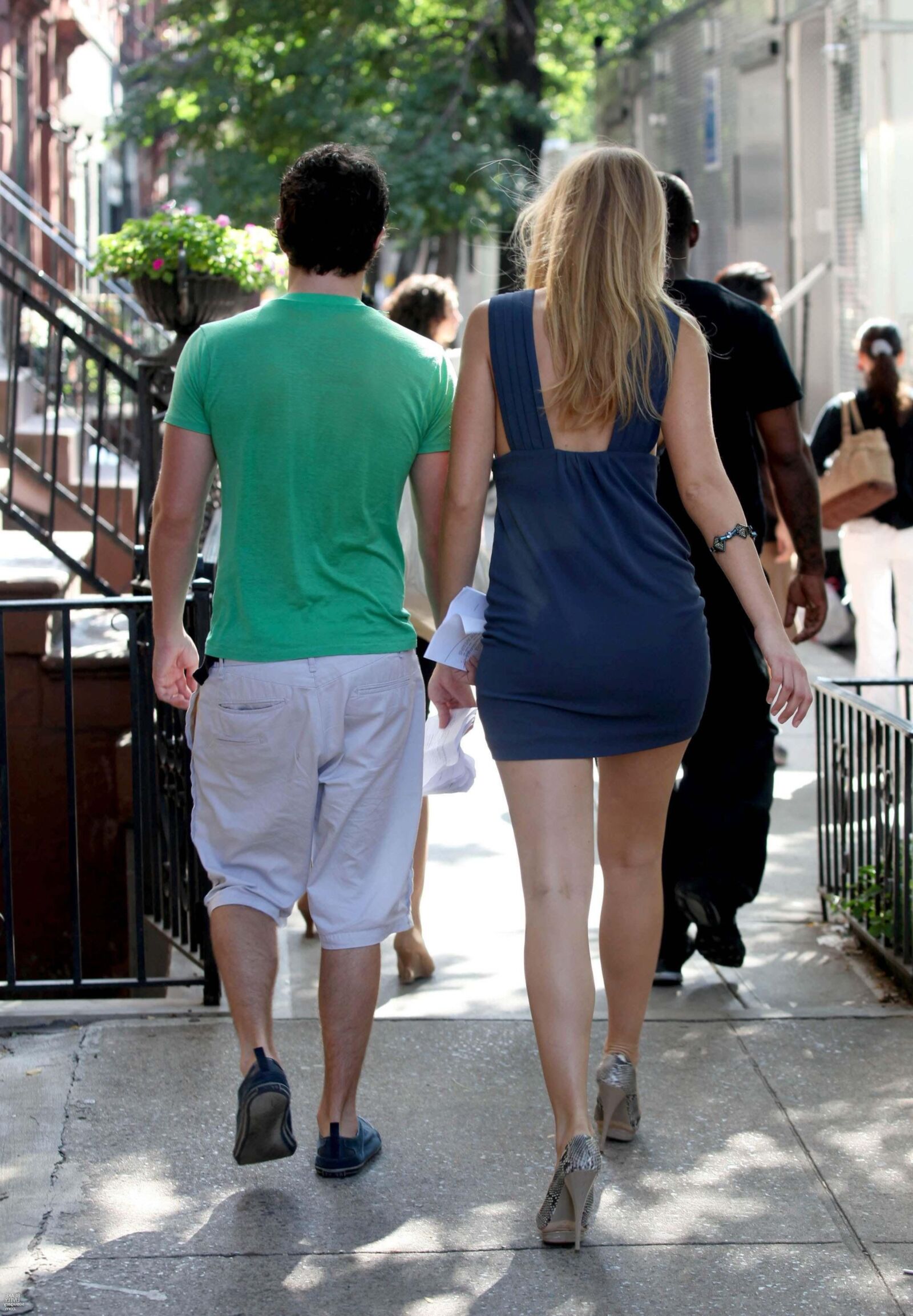 Blake Lively filming Gossip Girl, July , 