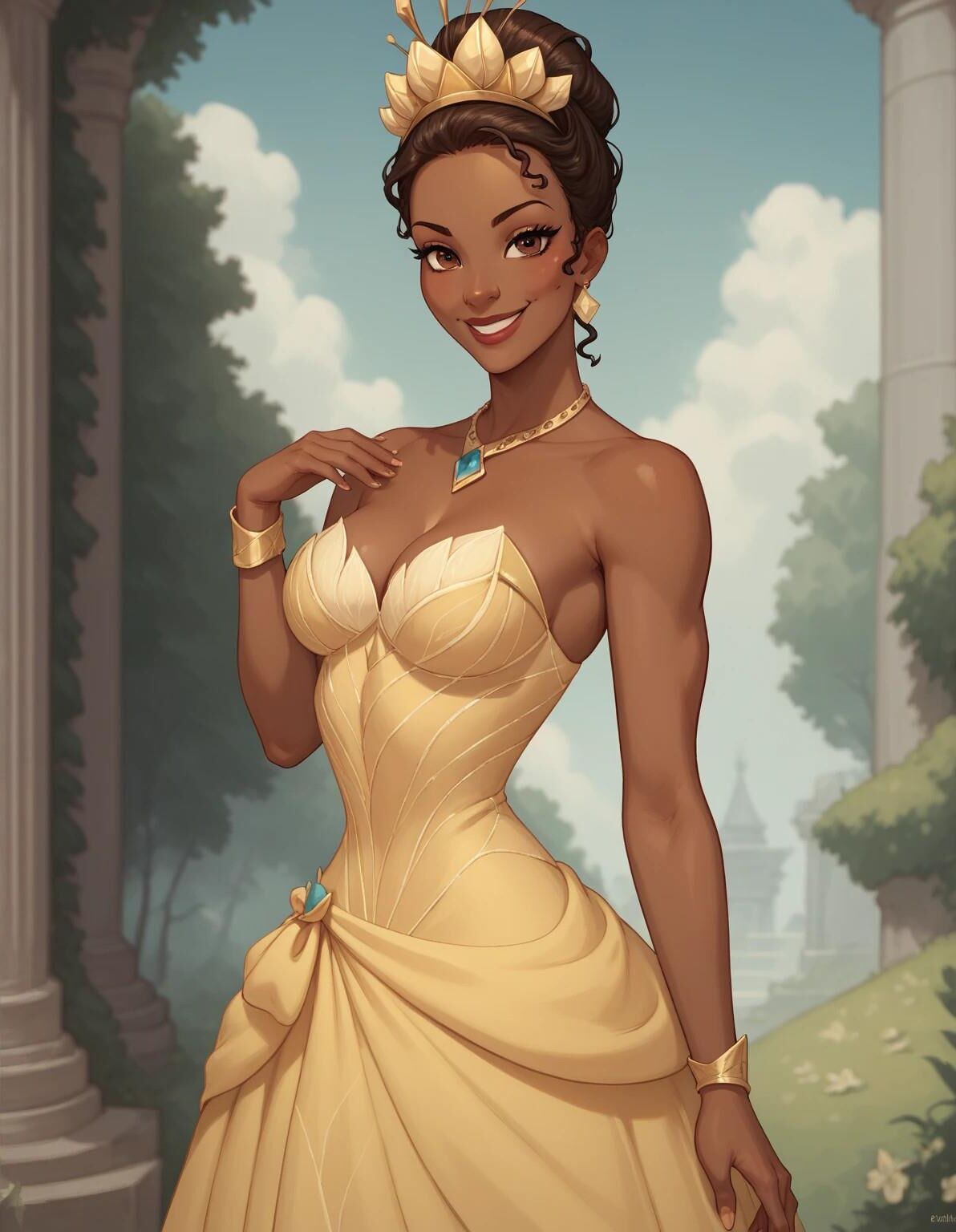 Princesa de ébano sacanagem Tiana
