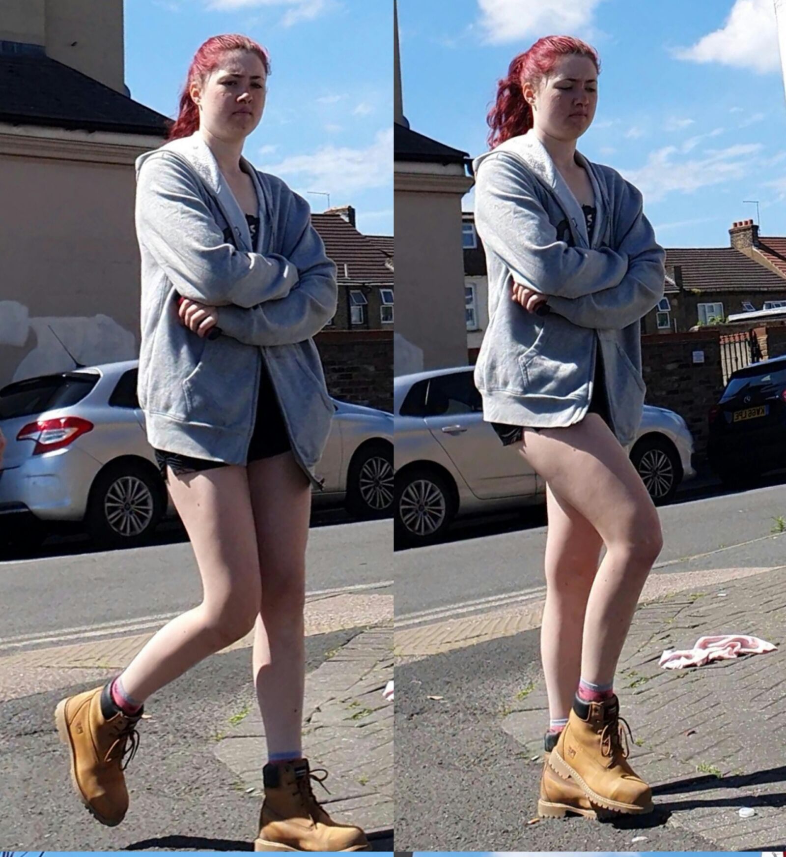 [Ehrlich] gebrochen von schönen Beinen Redhead Skank