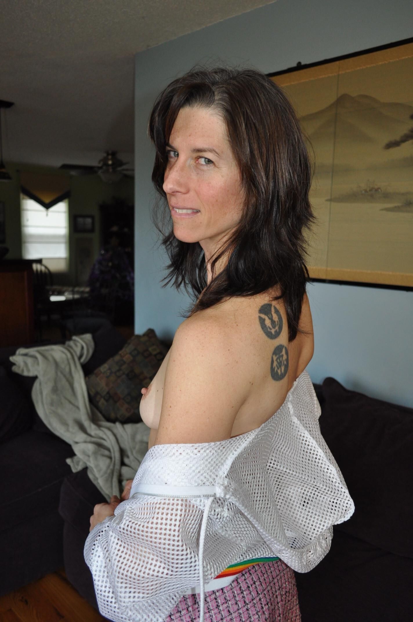 sheer mesh top