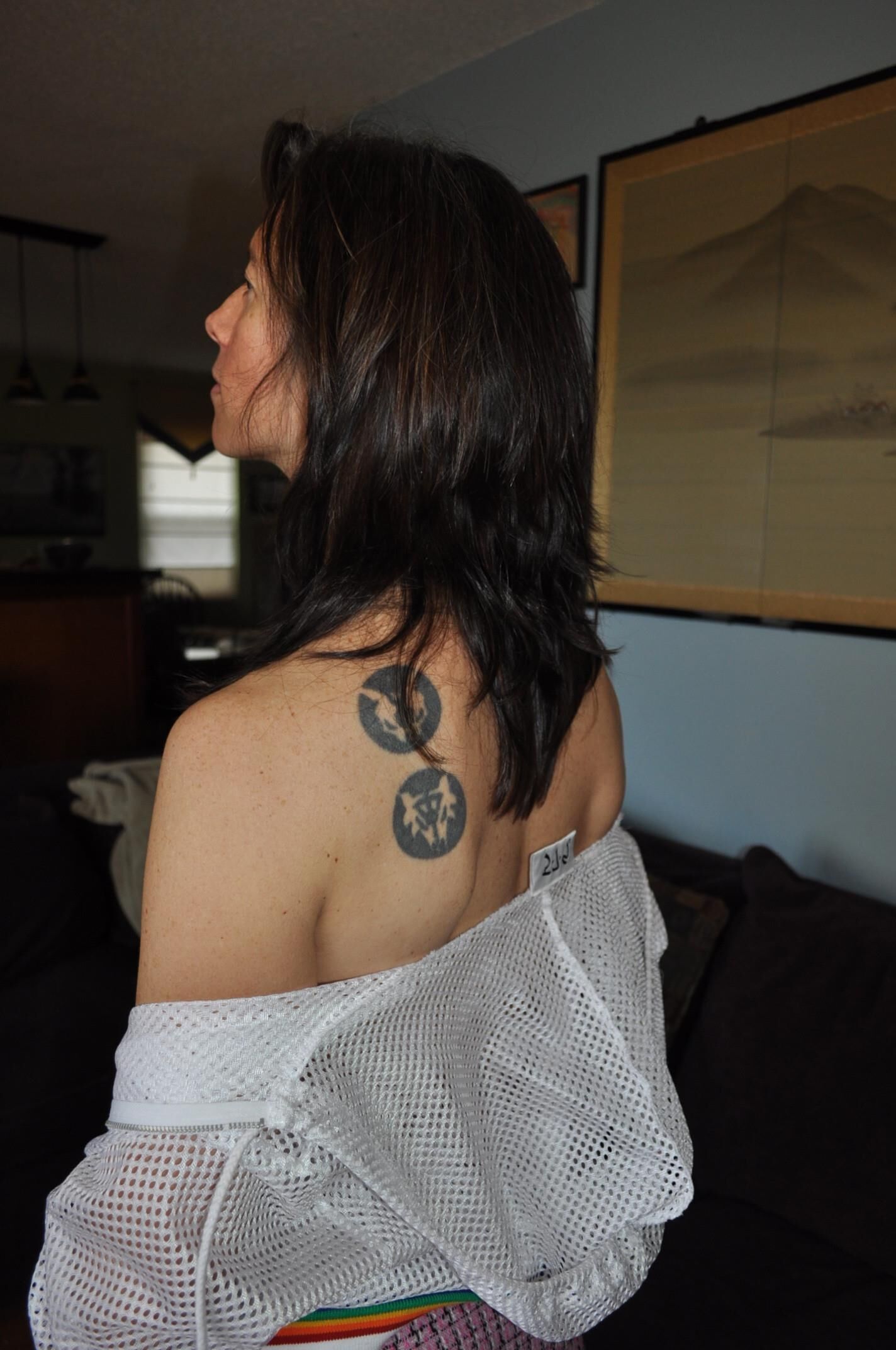 sheer mesh top