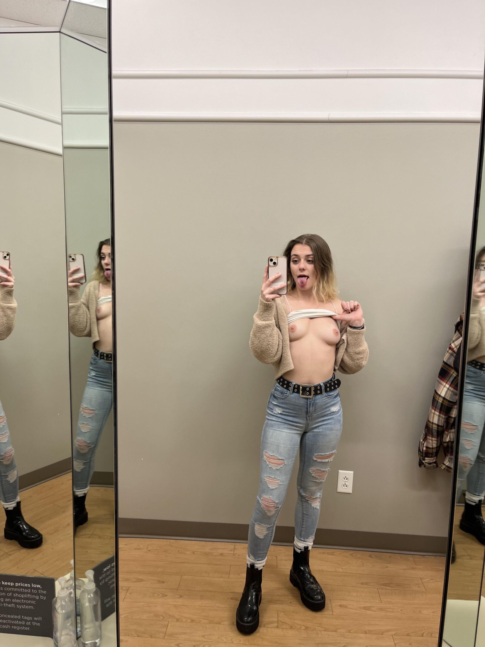 Topless in Denim 