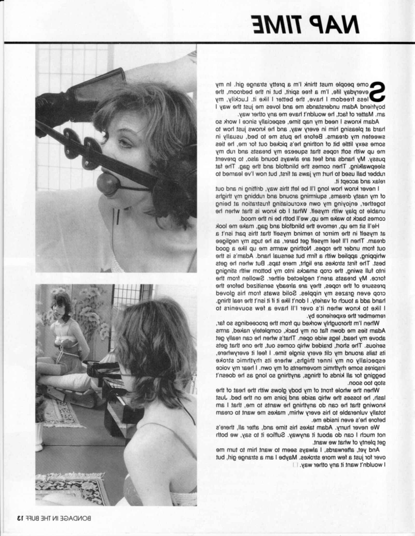 Vintage Bondage Magazine Bondage en el aficionado