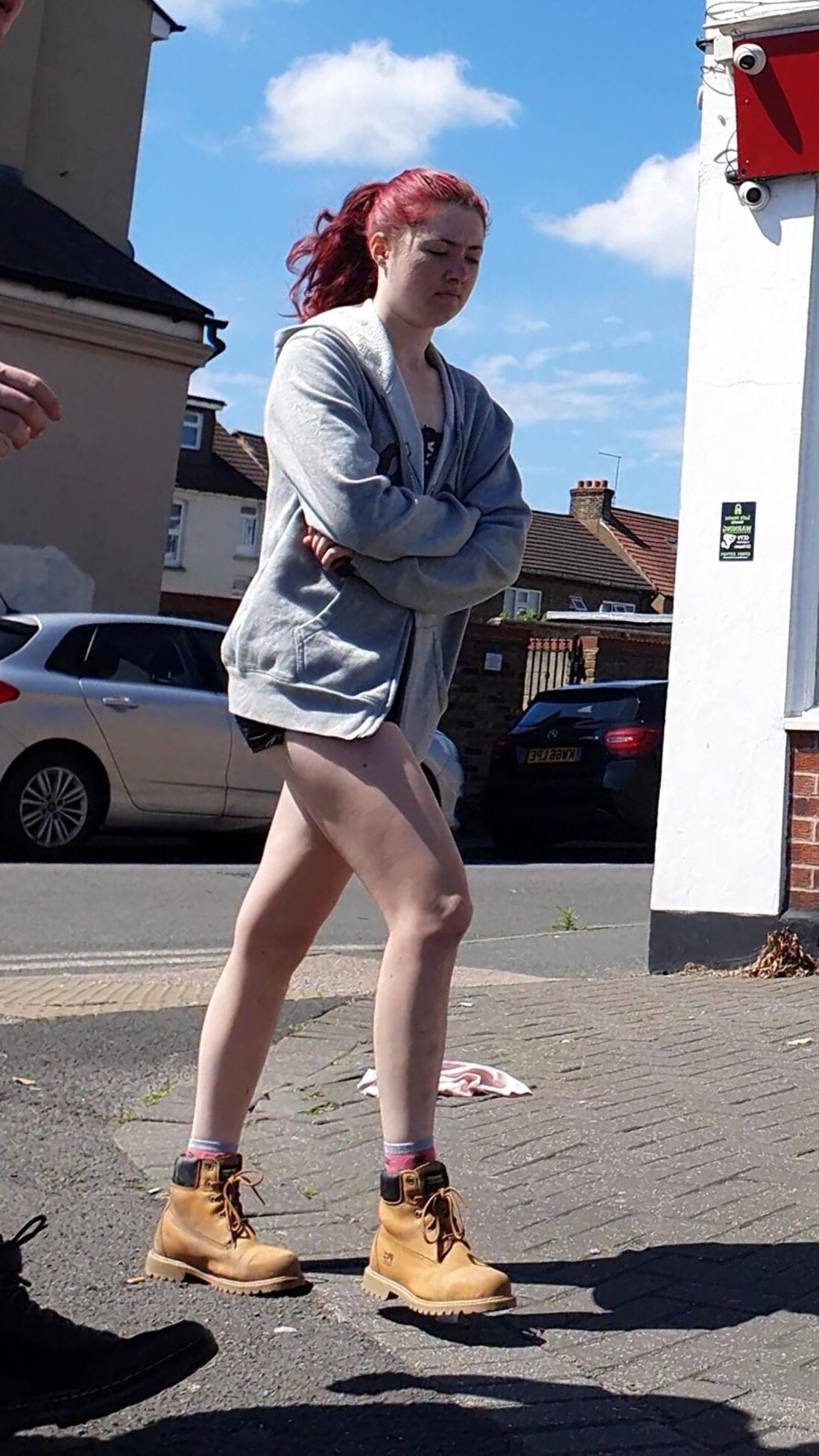 [Ehrlich] gebrochen von schönen Beinen Redhead Skank