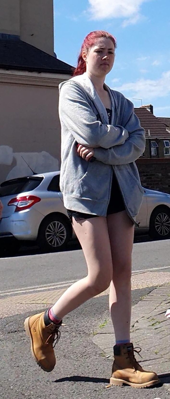 [Ehrlich] gebrochen von schönen Beinen Redhead Skank