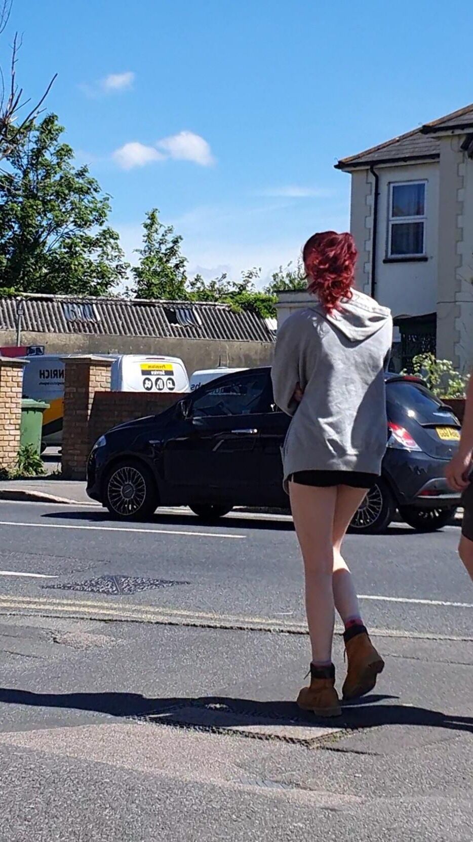 [Ehrlich] gebrochen von schönen Beinen Redhead Skank