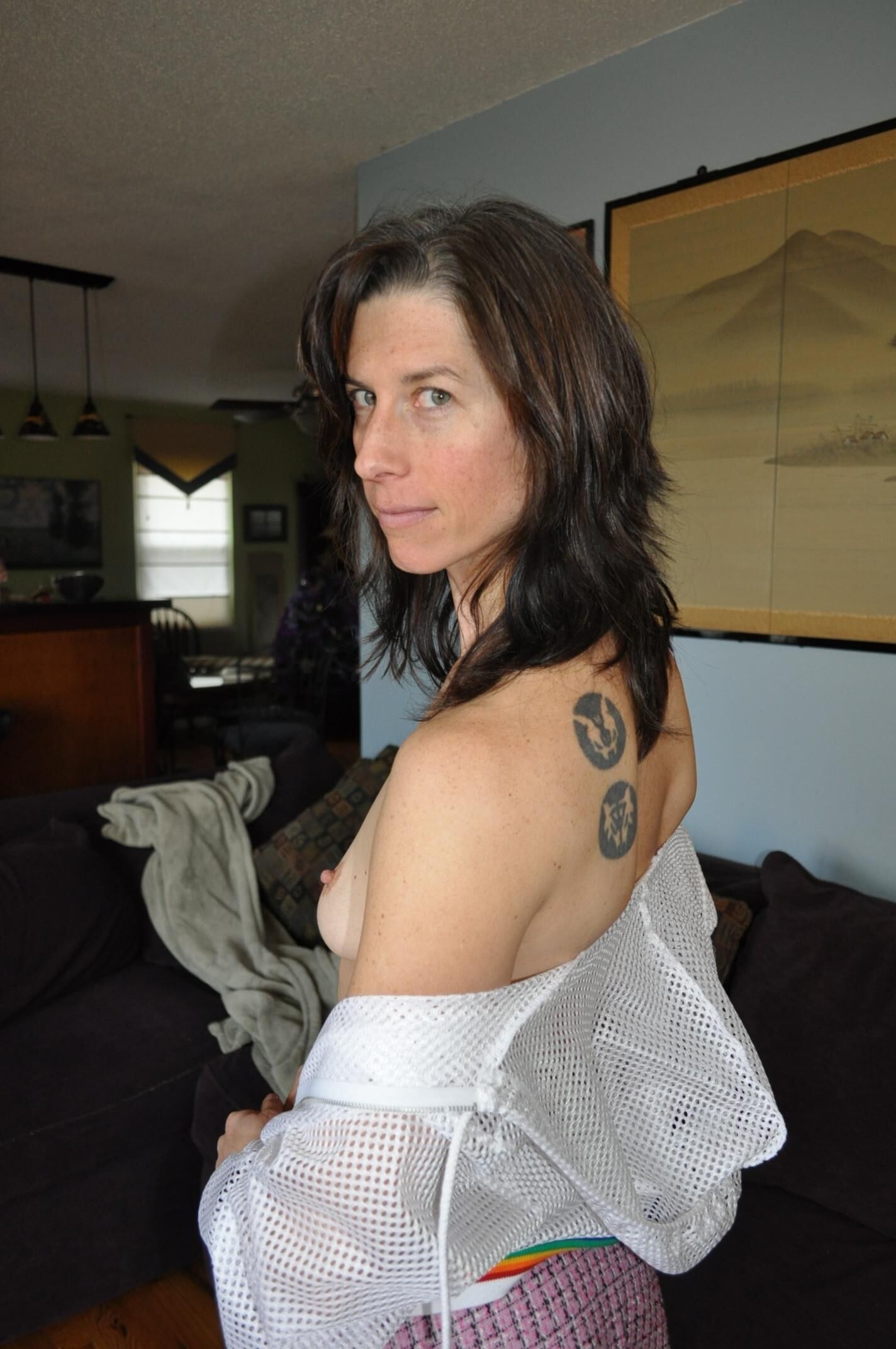 sheer mesh top