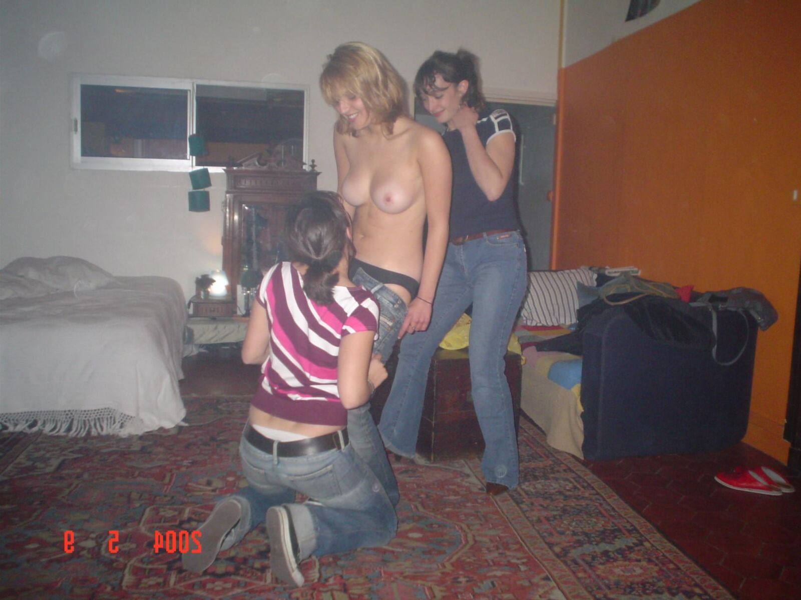 candid girl best friends almost nude young