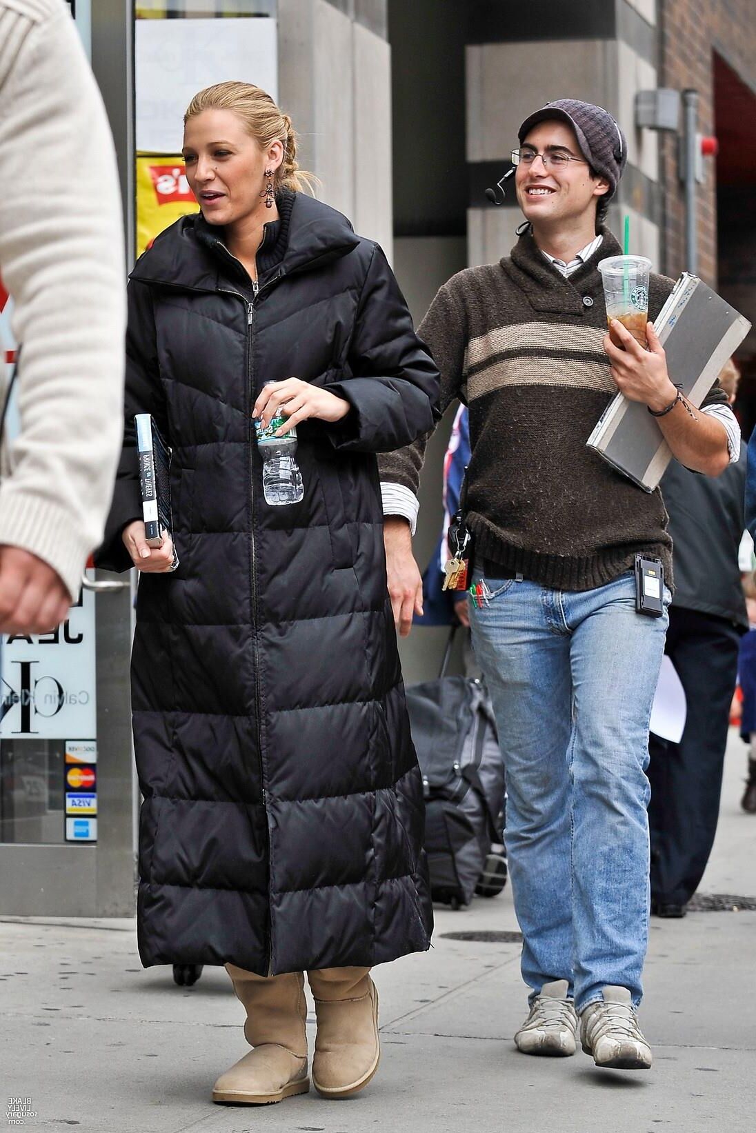 Blake Lively filming Gossip Girl, September , 
