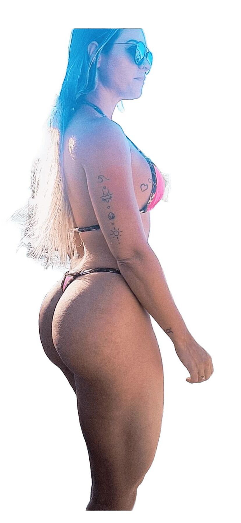 Adesivos de bunda grande e fofa e fofos