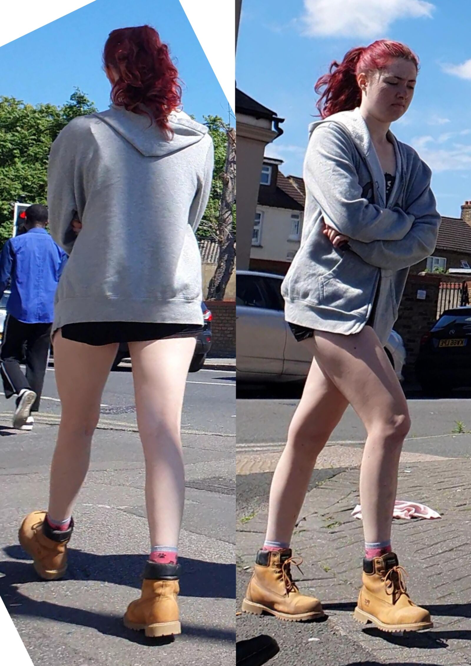 [Ehrlich] gebrochen von schönen Beinen Redhead Skank