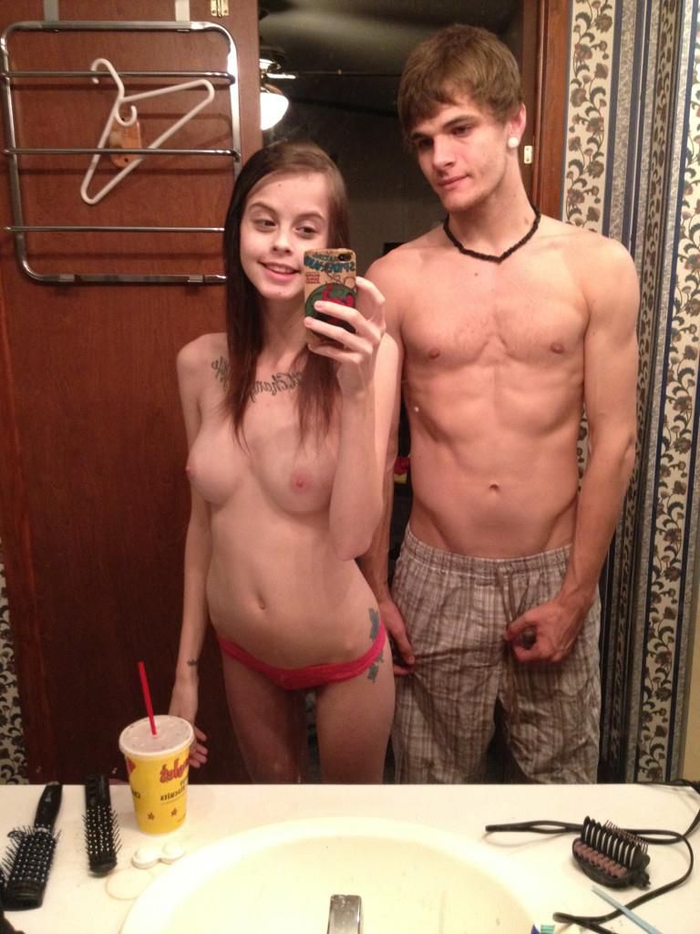 Selfies Mädchen und Jungen