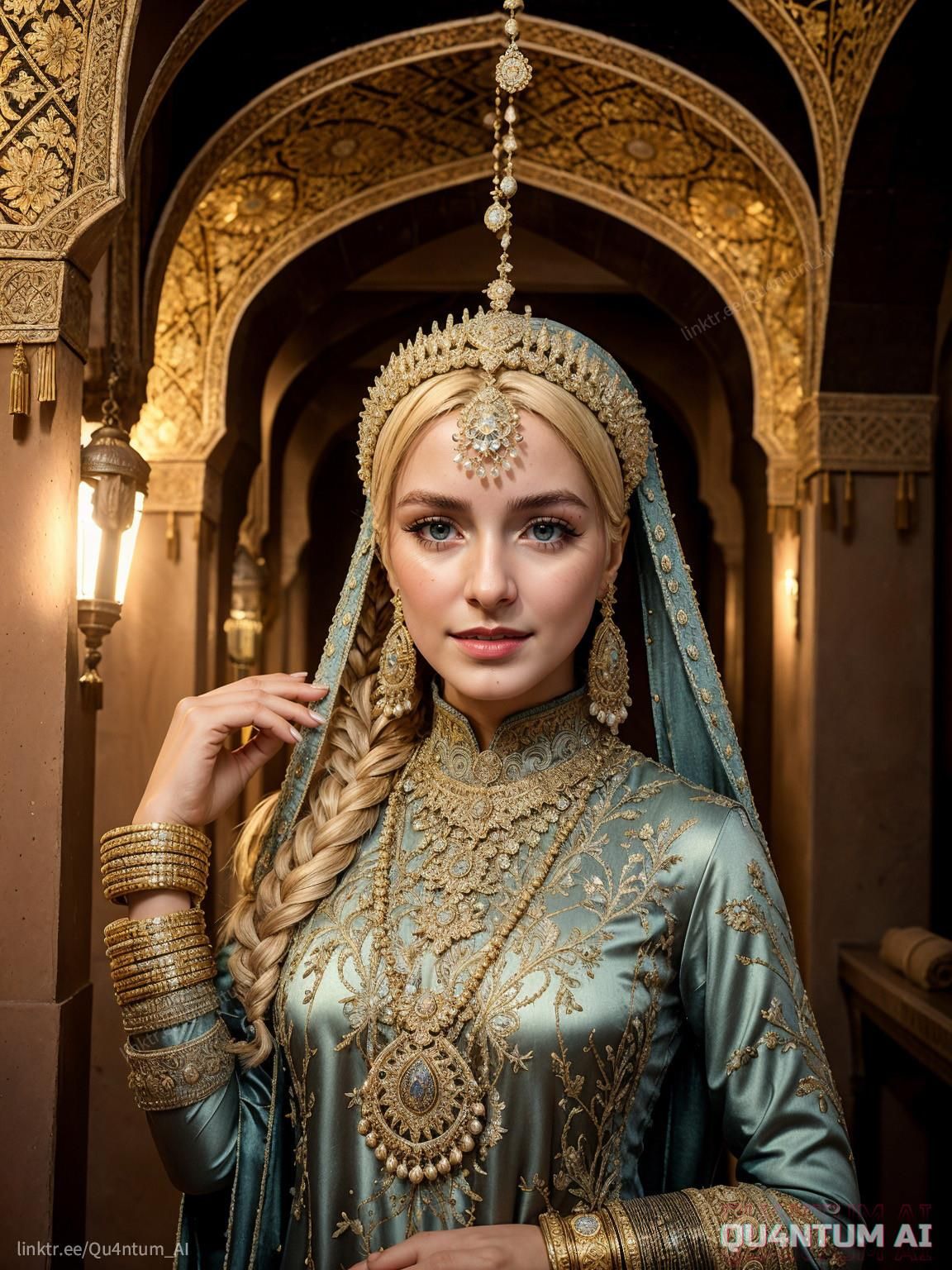AI McKenna Grace # Middle East Princess Hijab Eastern Luxurious 