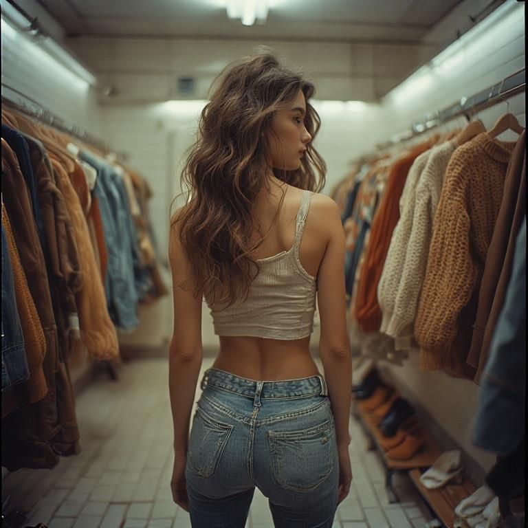 TIGHT JEANS GIRL