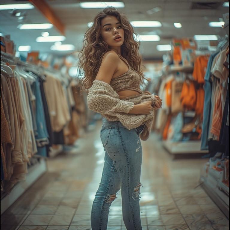 TIGHT JEANS GIRL