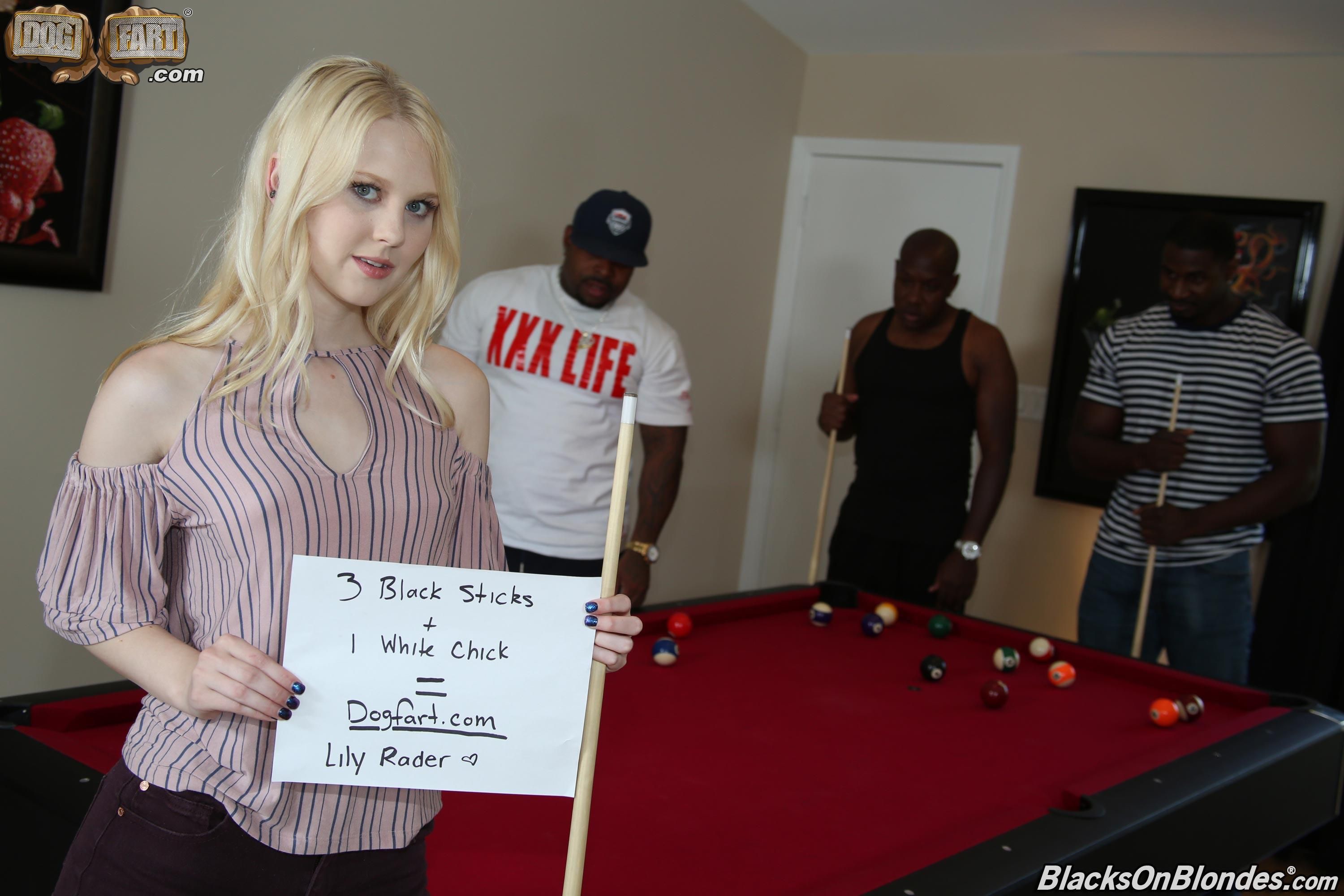 Lily Rader Black sticks for White chick