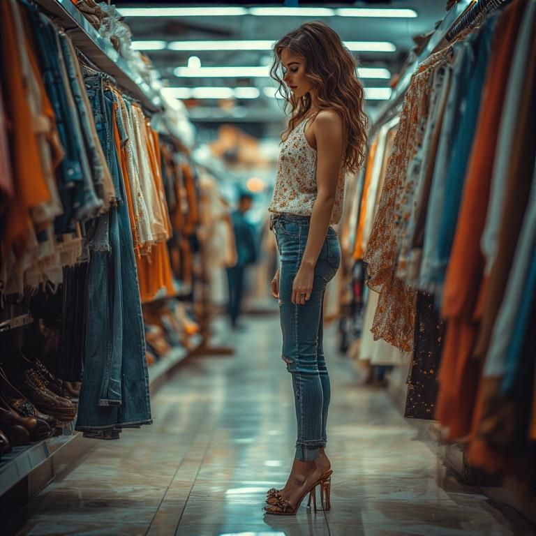 TIGHT JEANS GIRL