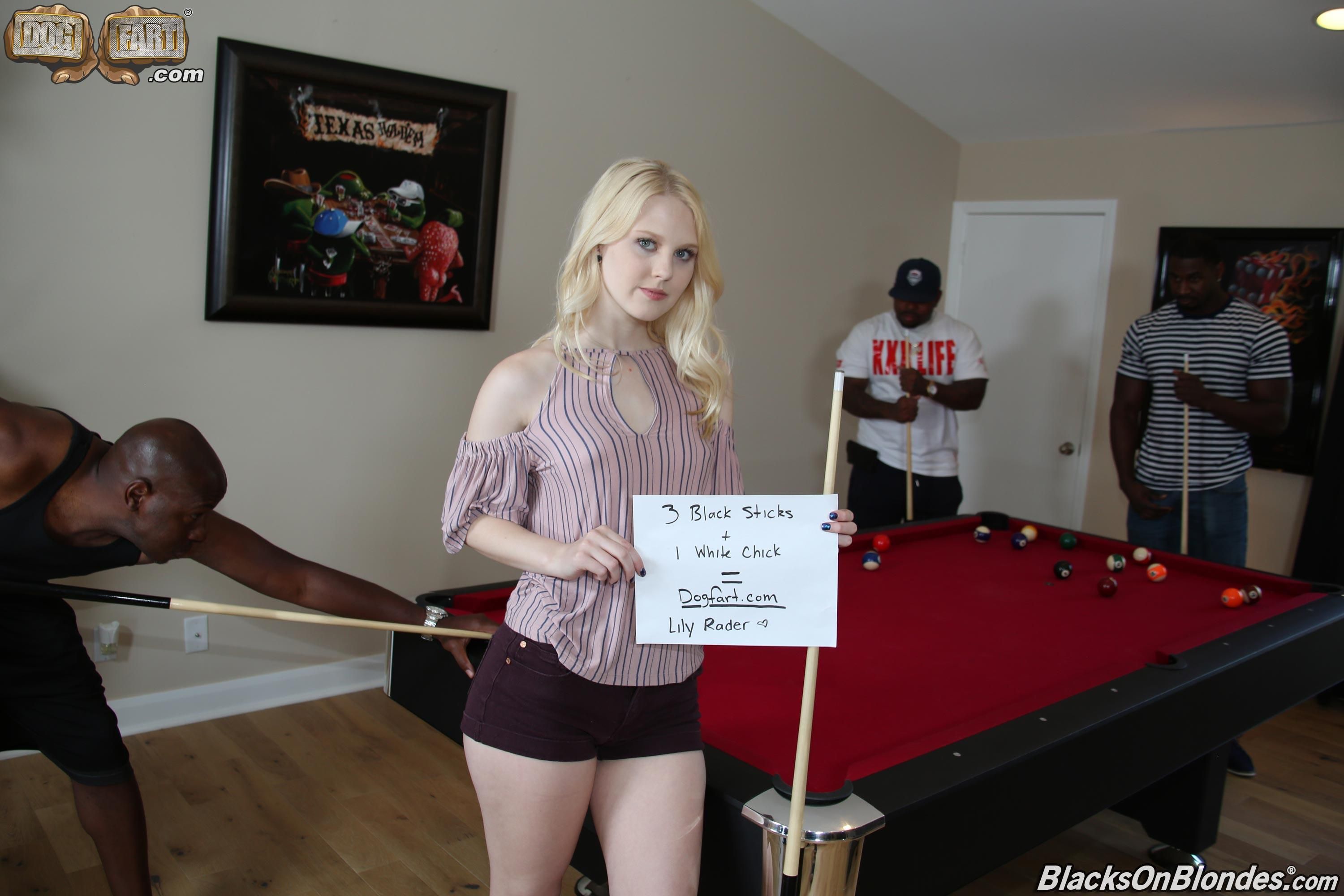 Lily Rader Black sticks for White chick