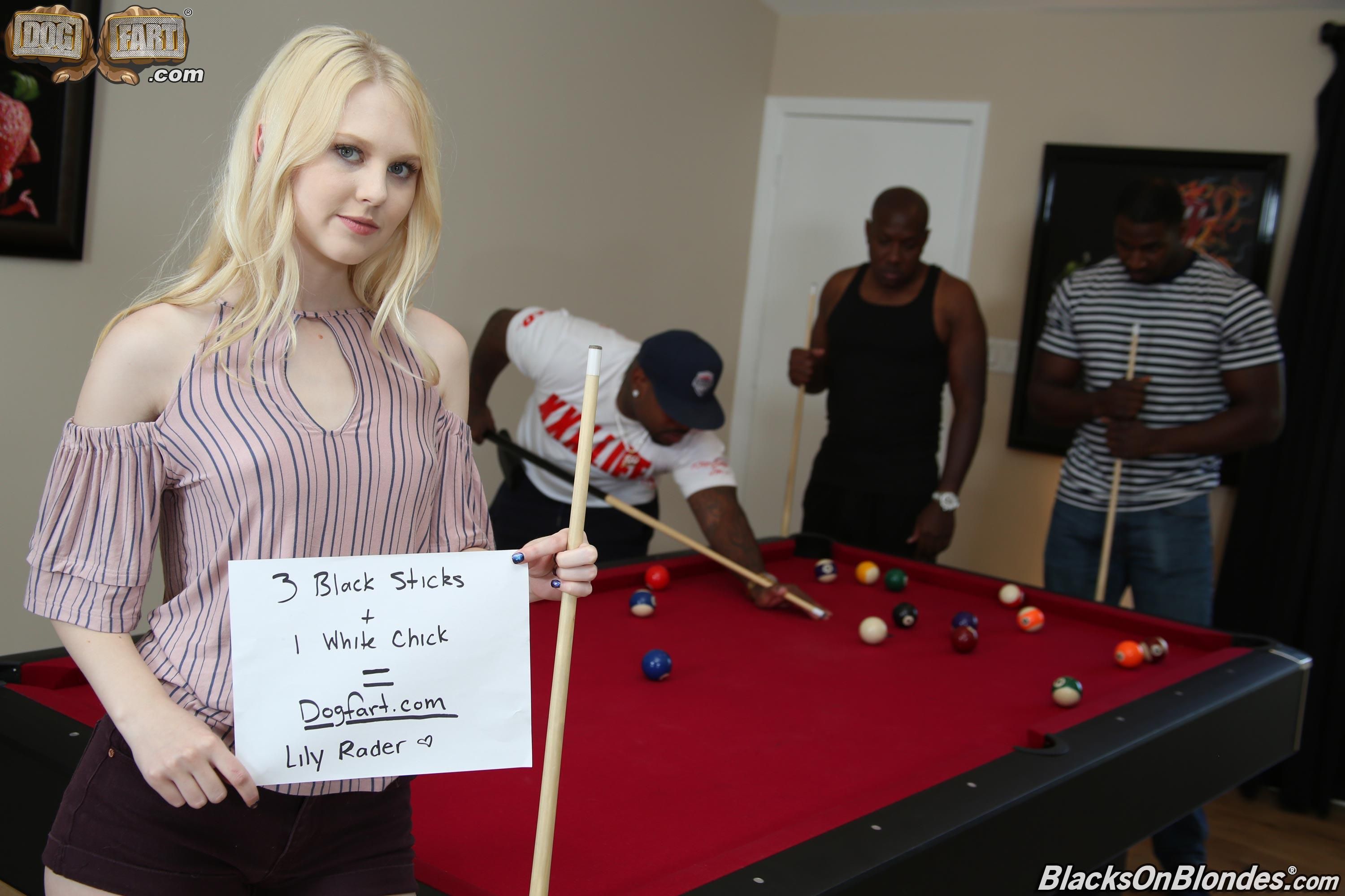 Lily Rader Black sticks for White chick