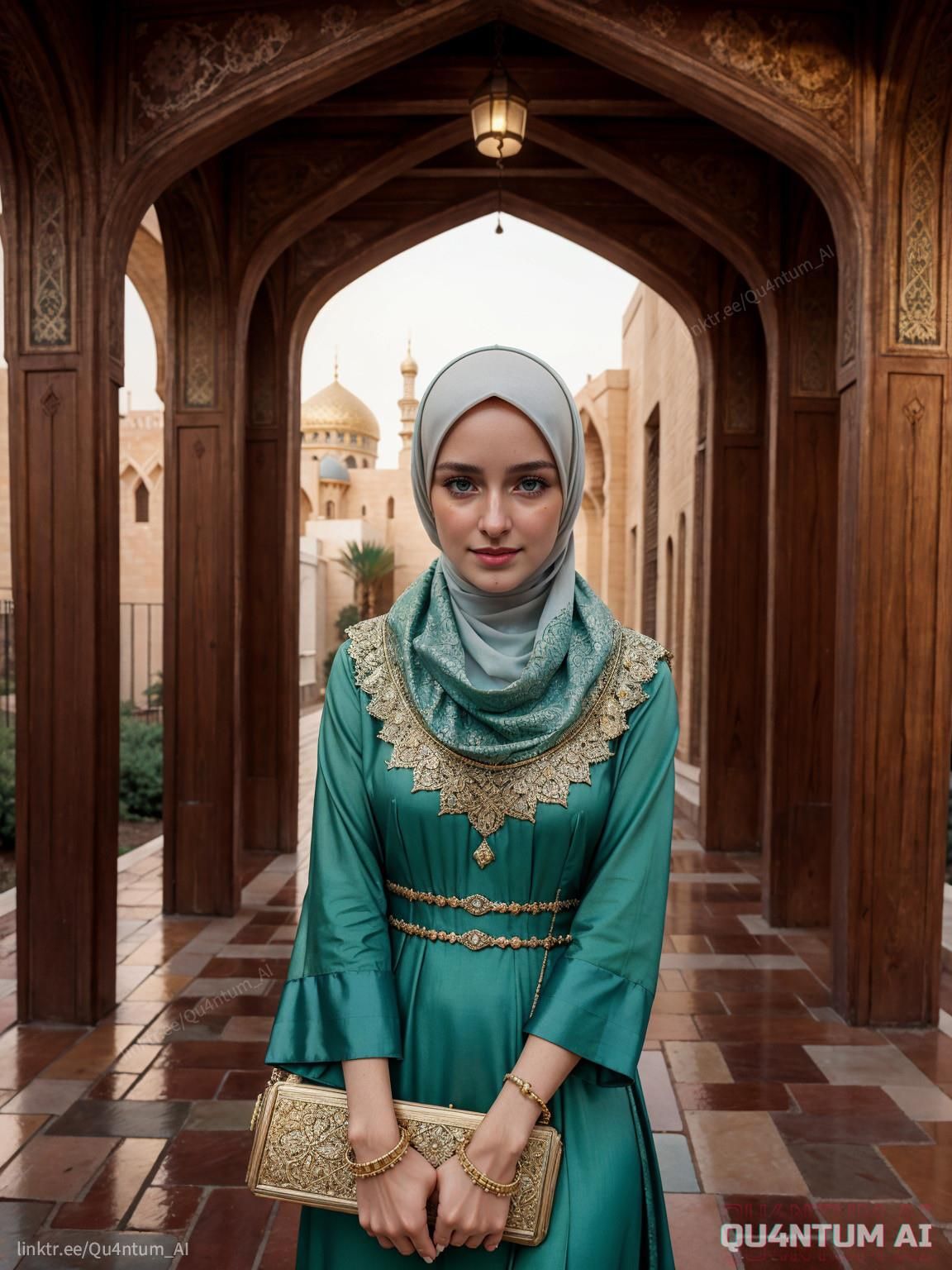AI McKenna Grace # Middle East Princess Hijab Eastern Luxurious 
