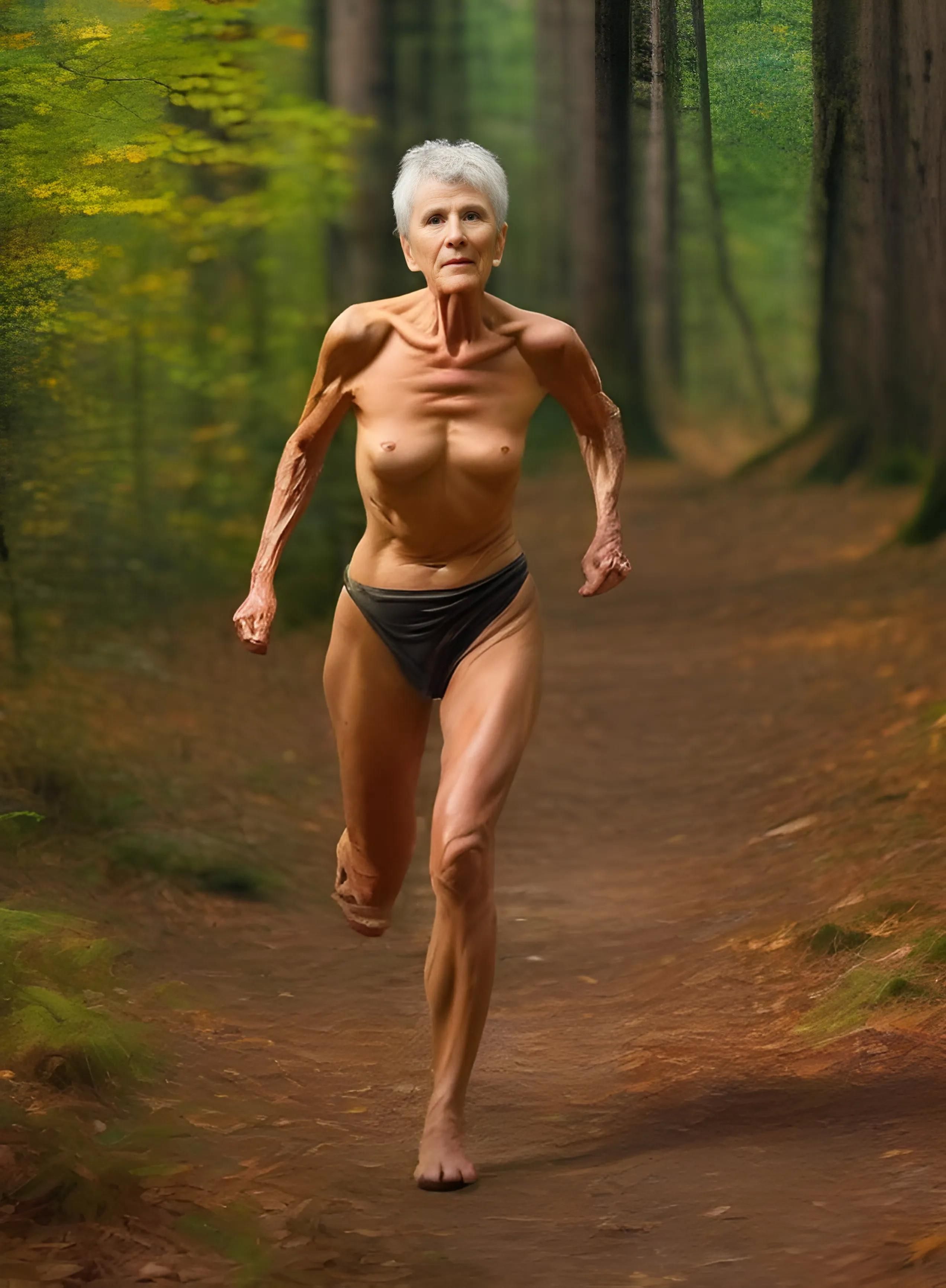 AI Granny Forest Path