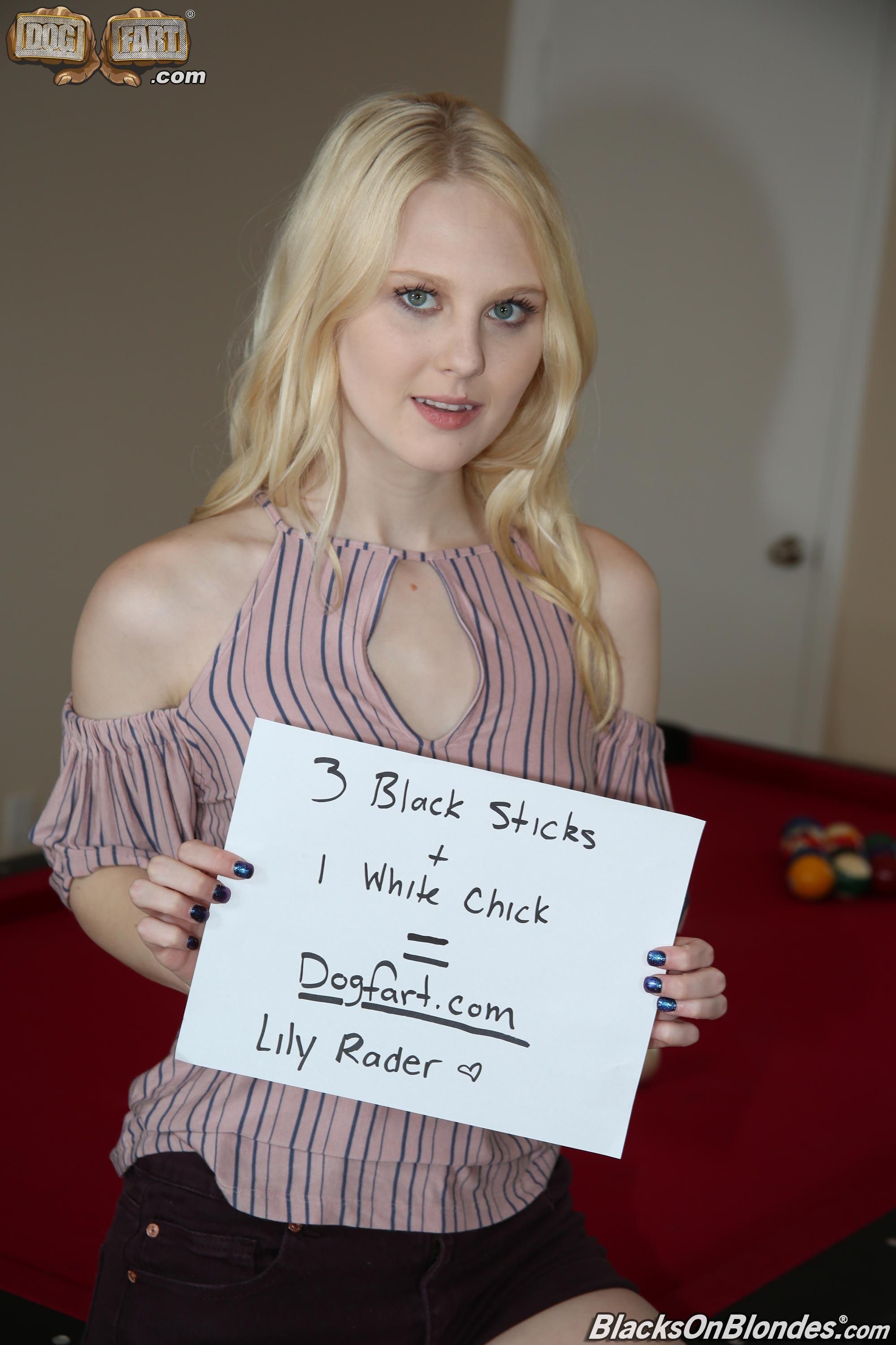 Lily Rader Black sticks for White chick