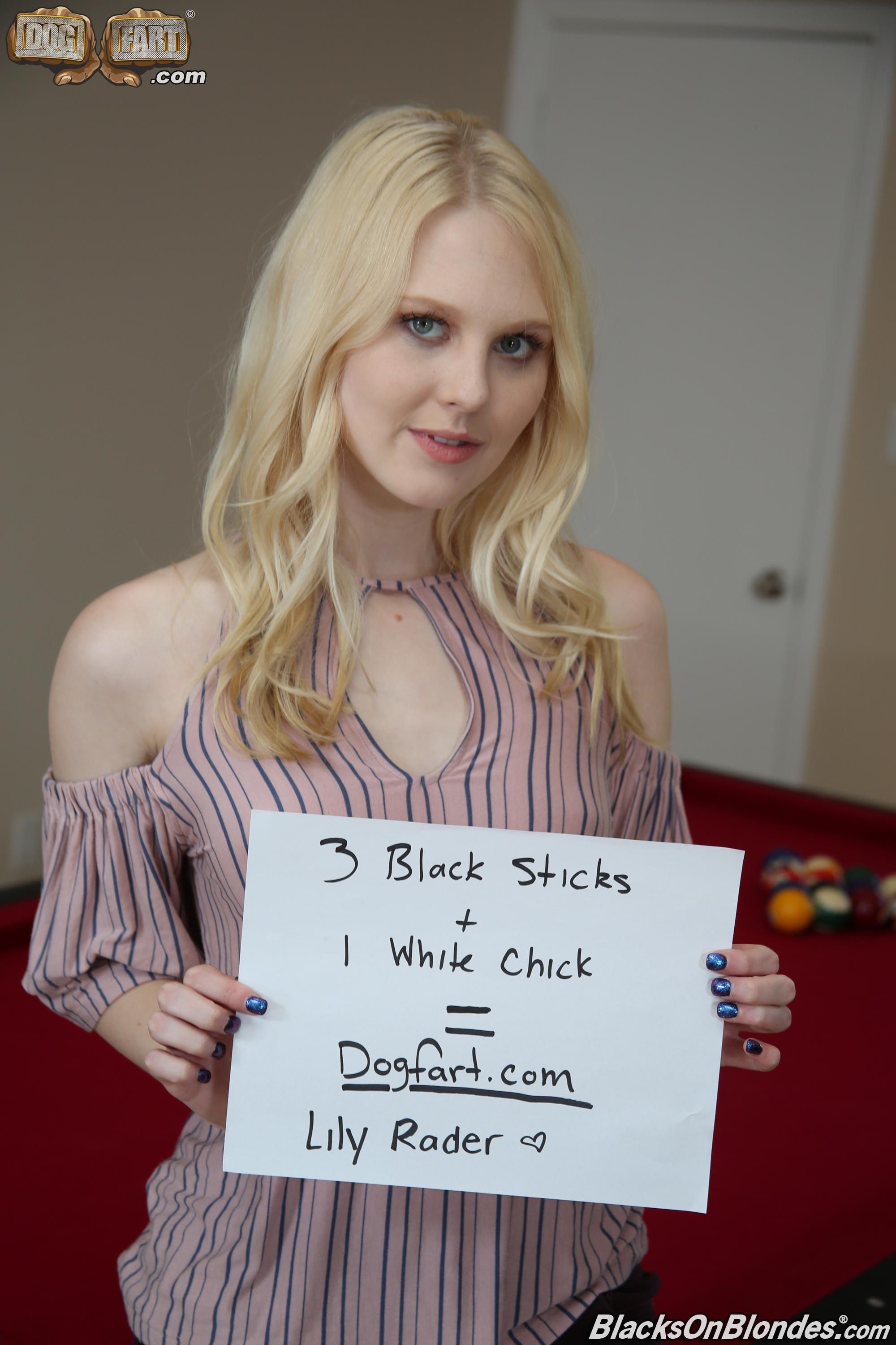 Lily Rader Black sticks for White chick