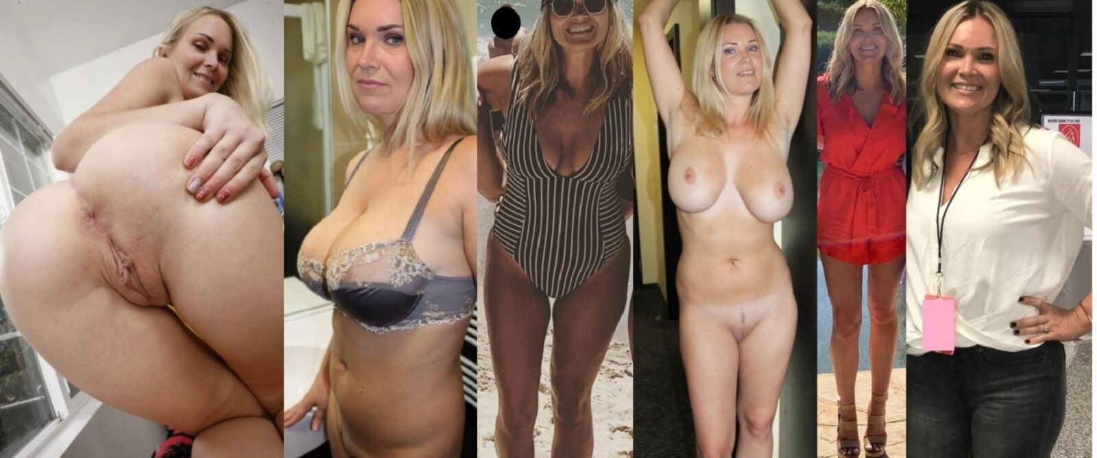 Damas vestidas y desnudas de la red