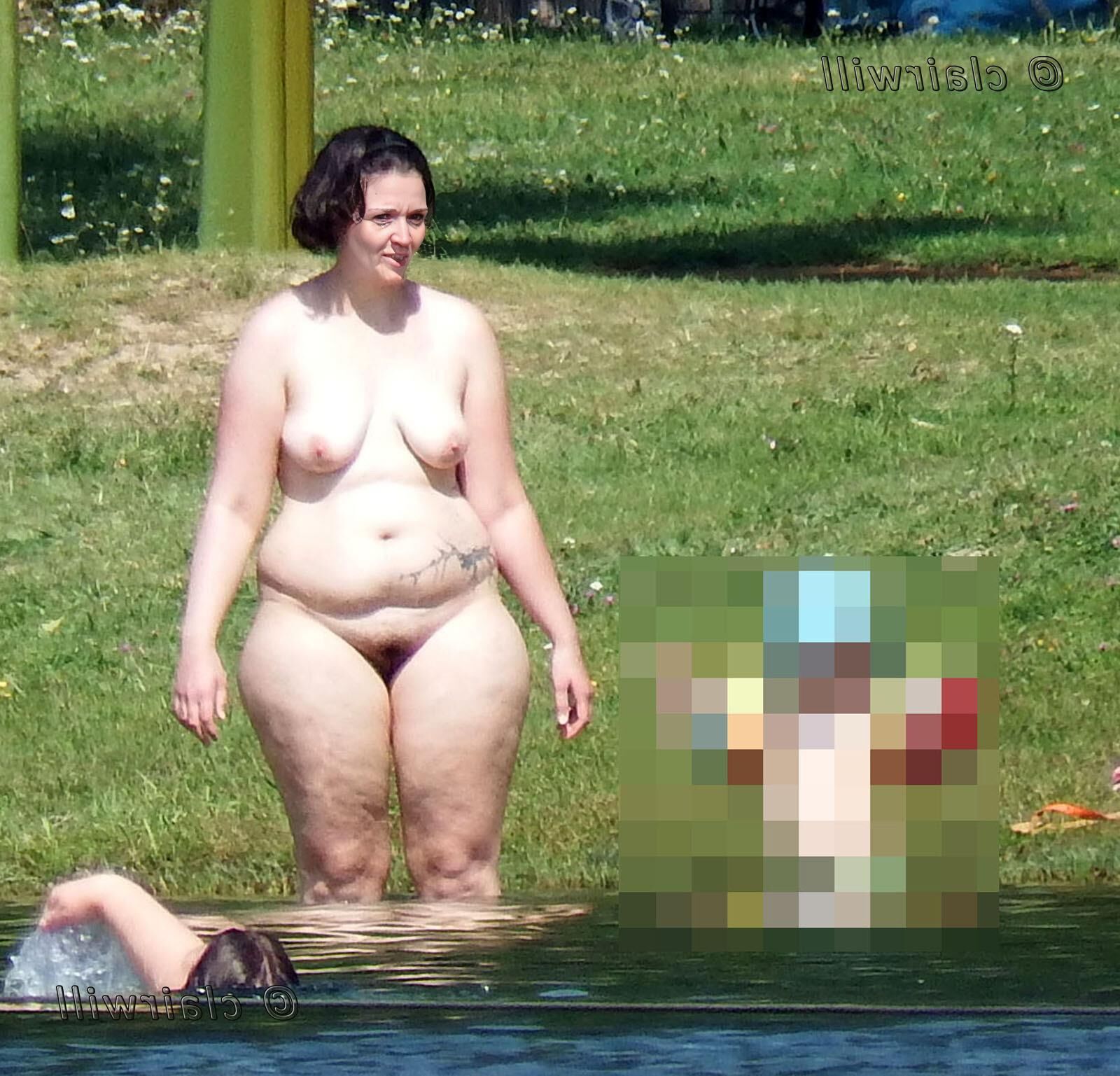 Deutsche MILF -Frau entlarvt nicht bewusstes BBW