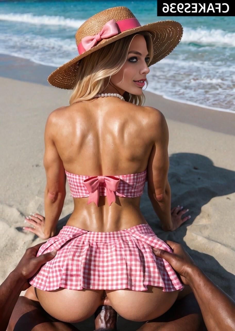 Margot Robbie Barbie Blacked