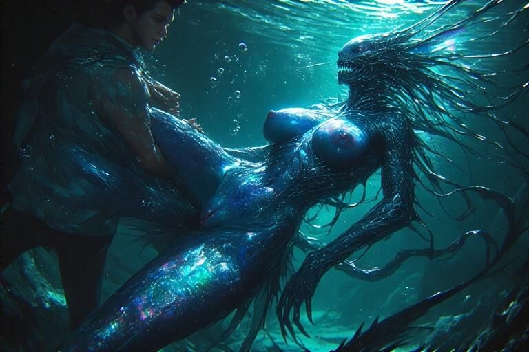 Sexo de sirena acuática