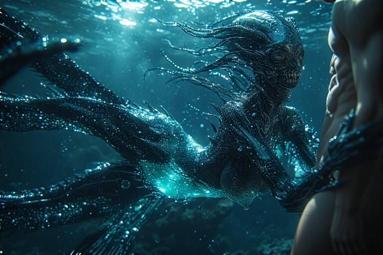 Sexo de sirena acuática