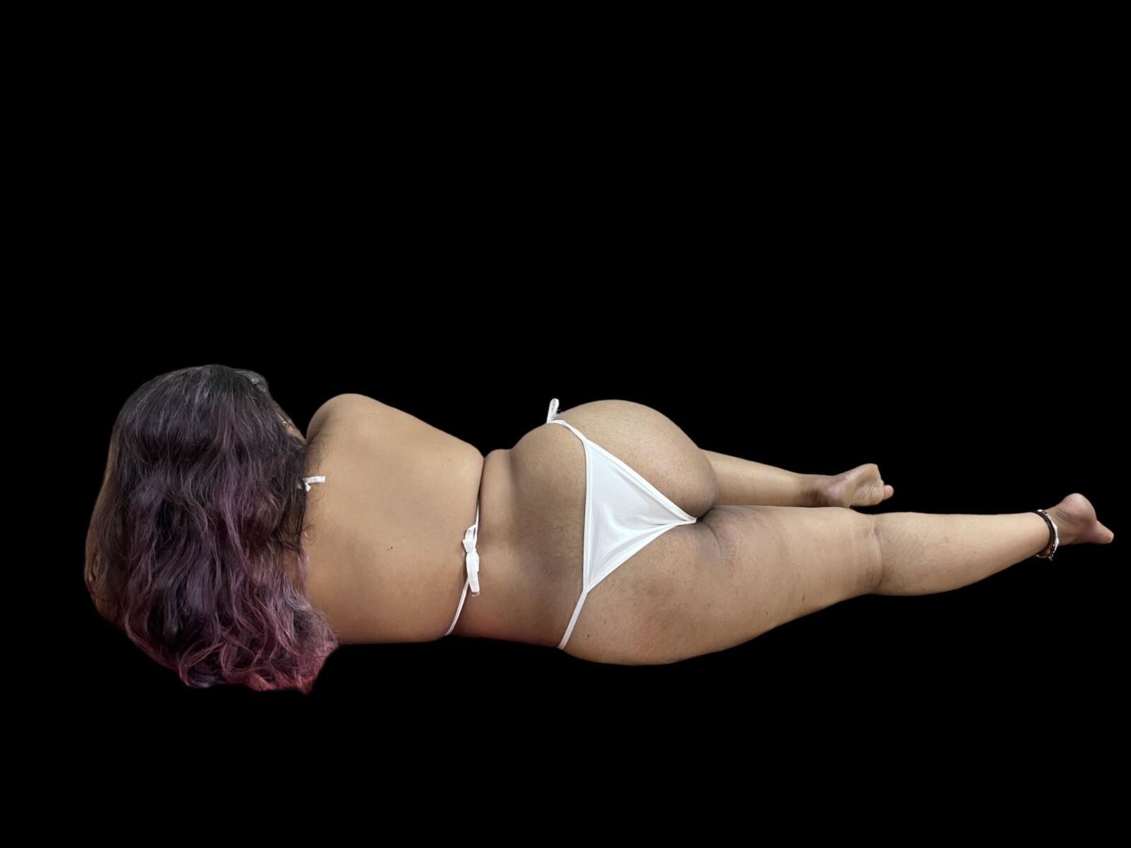 Esposa india gordita en su bikini favorito