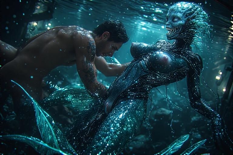 Sexo de sirena acuática