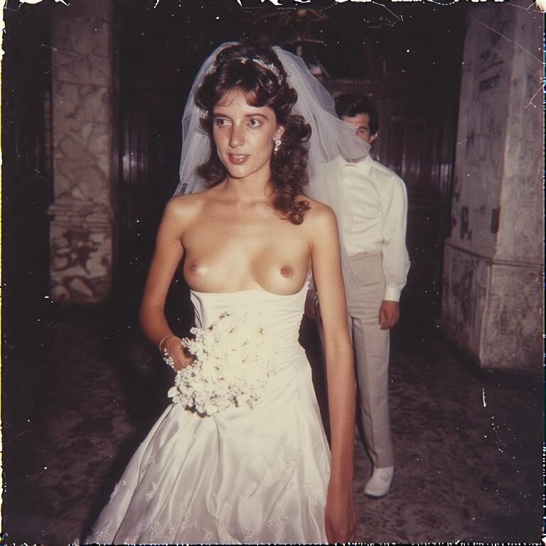 Projeto de vestido de noiva de noiva de topless