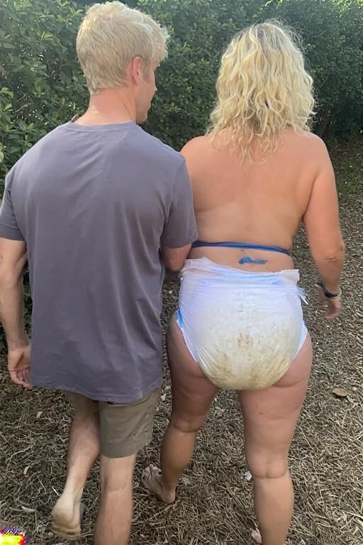 Sons Walk Diaper Moms in Public (AI)