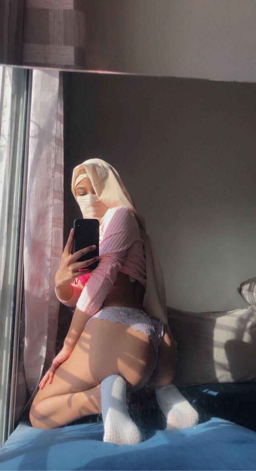 Petite Babyface Babyface Natural Hijab Muçulmano Árabe WebsLut