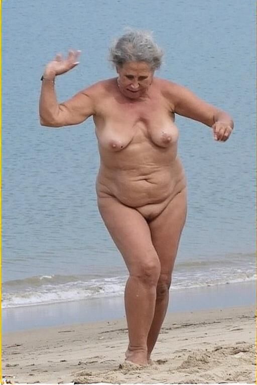 Nude Grannies on the Beach