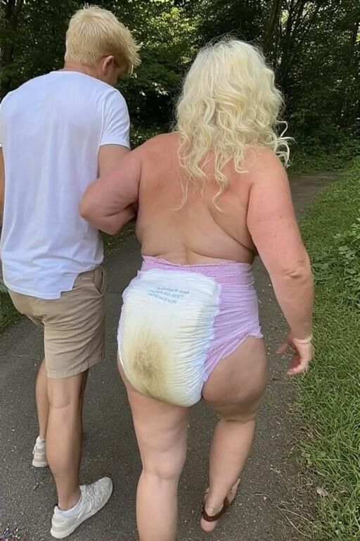 Sons Walk Diaper Moms in Public (AI)