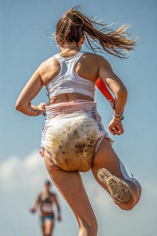 Diapered Olympic Runners (AI)