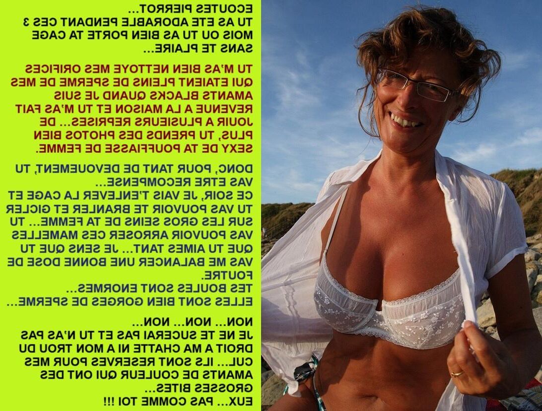 Lydie fait la salope à la plage