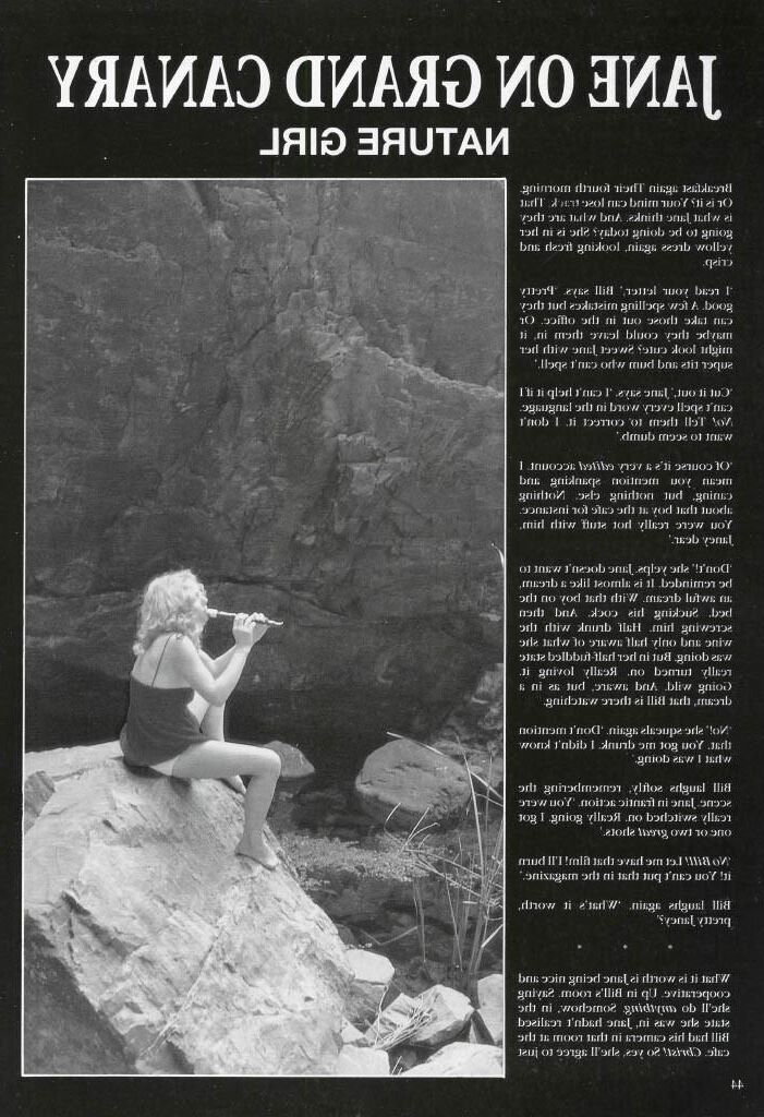 Retro Spanking Jane from Blushes No Grand Canary Nature Girl