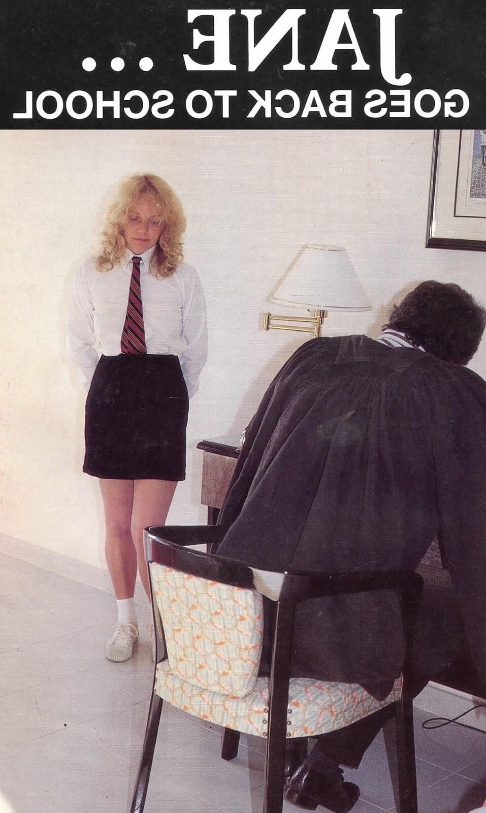Retro Spanking Jane from Blushes No Jane Goes Back to School