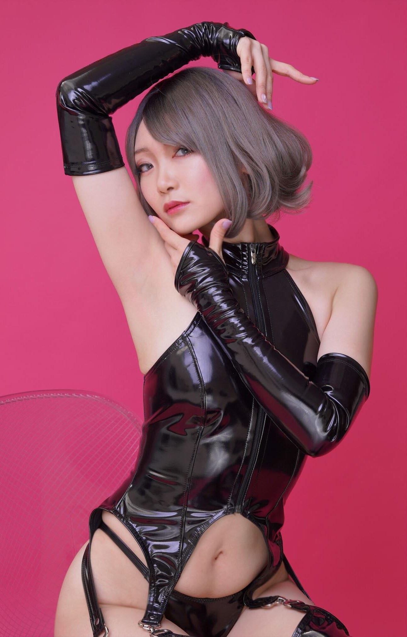 Asiatique, manque, nylons