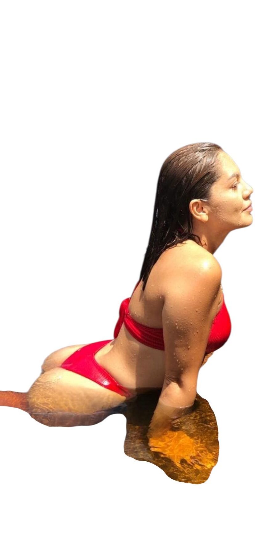 Latina süße große Butt -Aufkleber